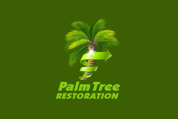 Palm Tree Restoration Logo